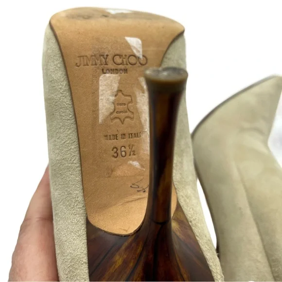 EUC JIMMY CHOO SHEARLING BOOTIES - Picture 6 of 8